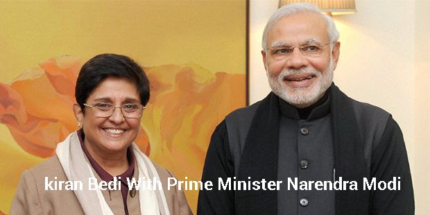 kiran bedi with naredra modi