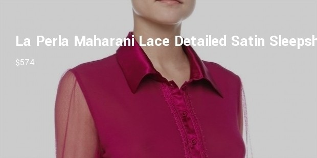 la perla purple maharani lace detailed satin sleepshirt fuchsia product 1 18742025 0 079047096 normal