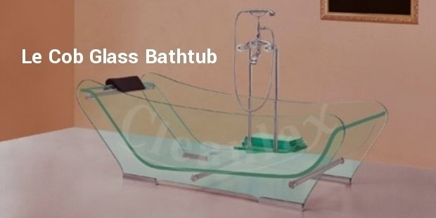 le cob glass bathtub