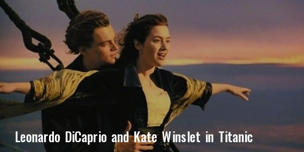 leonardo dicaprio and kate winslet in titanic