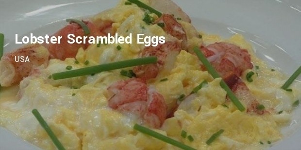 lobster with scrambled eggs