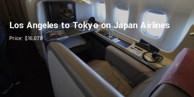 los angeles to tokyoon japan airlines for $16,078 round trip