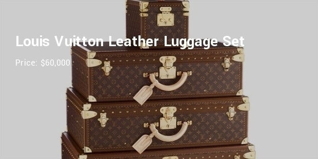 louis vuitton leather luggage set