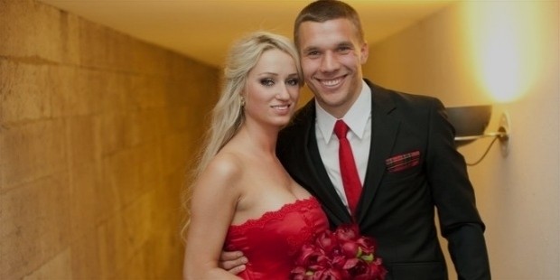 lukas podolski and his wife monika