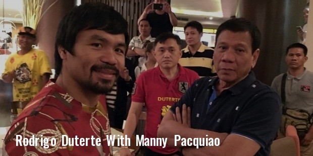 manny pacquiao meets with davao city mayor rodrigo duterte