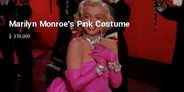 marilyn monroe pink costume from gentlemen prefer blondes