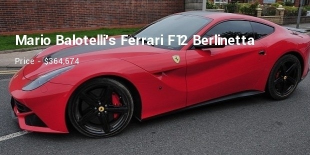 mario balotellis ferrari f12 berlinetta 