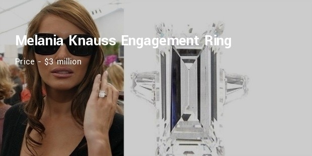 melania knauss engagement ring