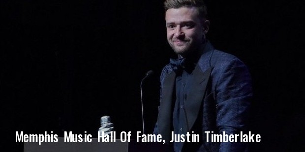 memphis music hall of fame, justin timberlake