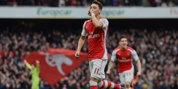 mesut ozil hattrick