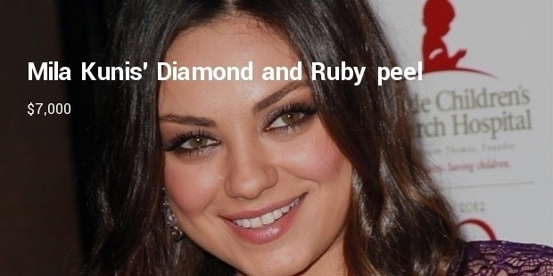 mila kunis diamond and ruby peel