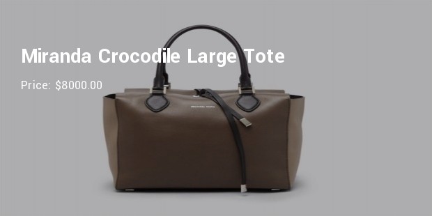 miranda crocodile large tote