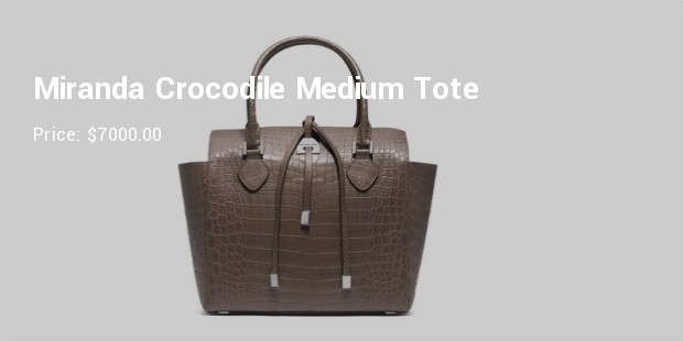 miranda crocodile medium tote