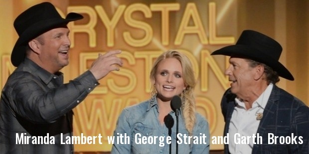 miranda lambert, george strait, garth brooks