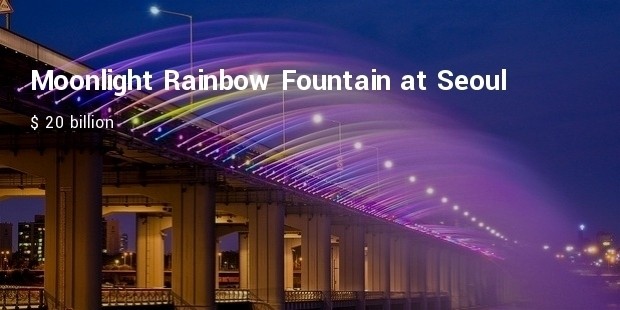 moonlight rainbow fountain at seoul