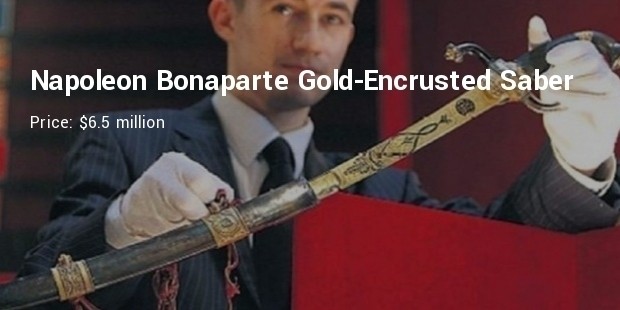 napoleon bonaparte gold encrusted saber