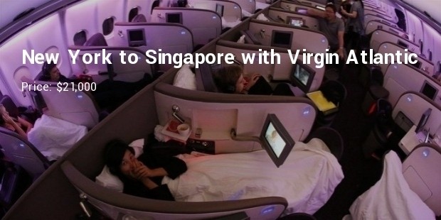 new york to singaporewith virgin atlantic for upwards of $21,000