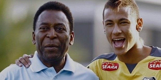 neymar with pele