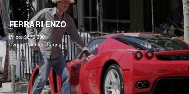 nicolas cage  ferrari enzo 