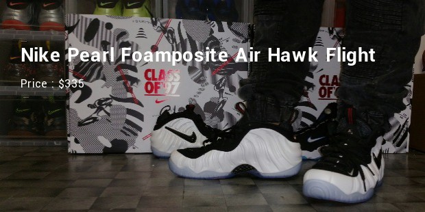 nike pearl foamposite air hawk flight