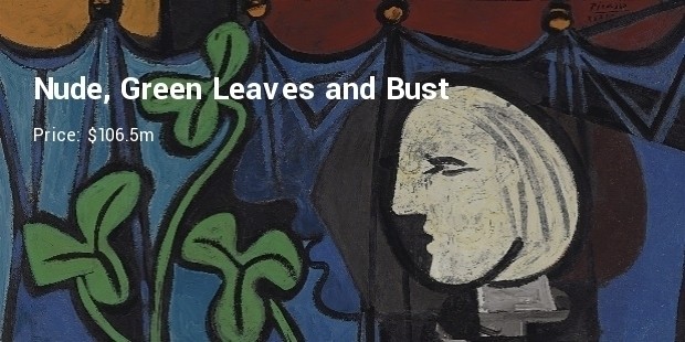 nude, green leaves and bust pablo picasso