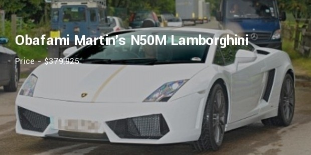 obafami martins n50m lamborghini