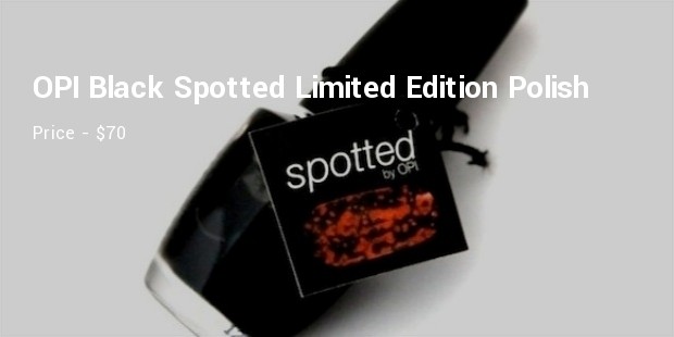 opi black spotted limited edition polish