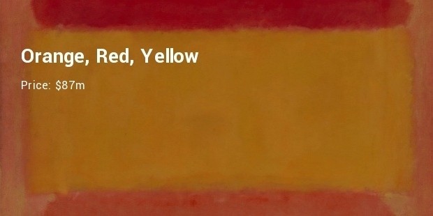 orange, red, yellow mark rothko