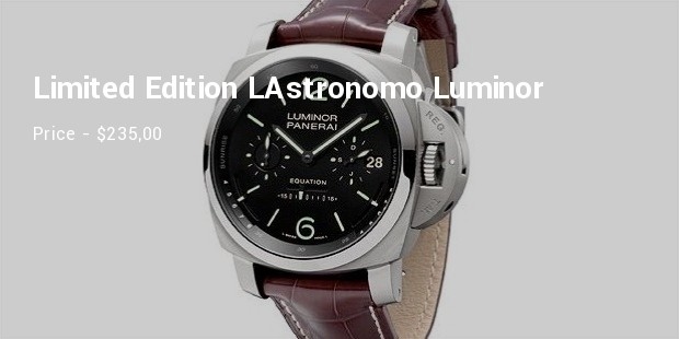 panerai limited edition lastronomo luminor tourbillon 1950 equation of time watch