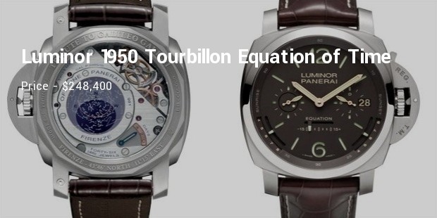 panerai luminor 1950 tourbillon equation of time watch