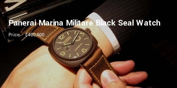 panerai marina militare black seal watch