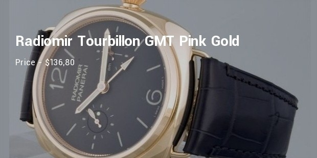 panerai specialties radiomir tourbillon gmt pink gold watch