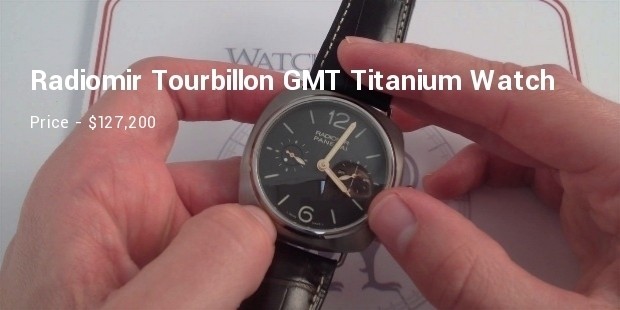 panerai specialties radiomir tourbillon gmt titanium watch
