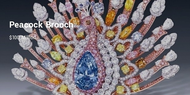 peacock brooch