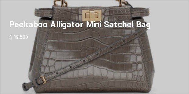 peekaboo alligator mini satchel bag