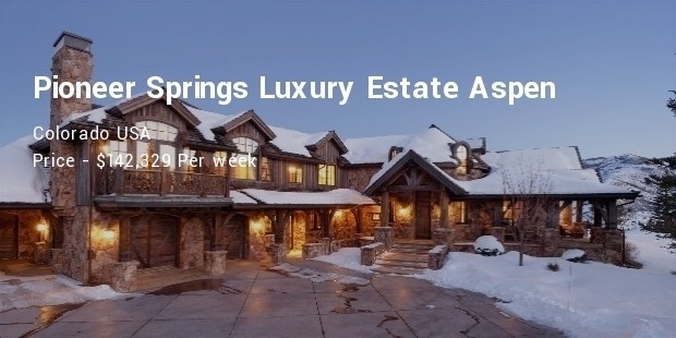 pioneer springs luxury estate aspen, colorado usa