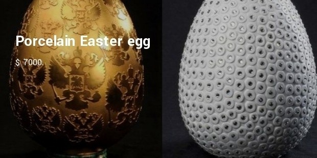 porcelain easter egg encrusted with swarovski crystal