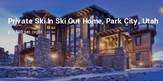 private ski in ski out home, park city, utah