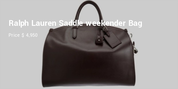 ralph lauren saddle weekender bag