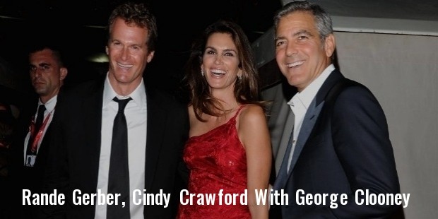 rande gerber, cindy crawford and george clooney