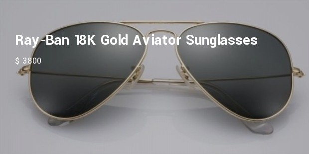 ray ban 18k gold plated