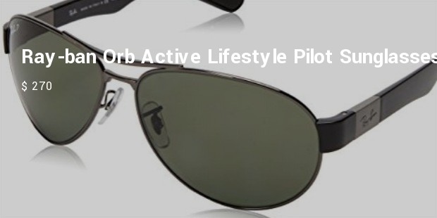 ray ban orb active lifestyle pilot sunglasses