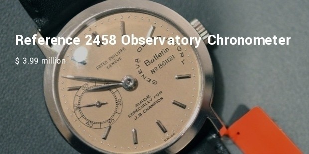 reference 2458 observatory chronometer for j