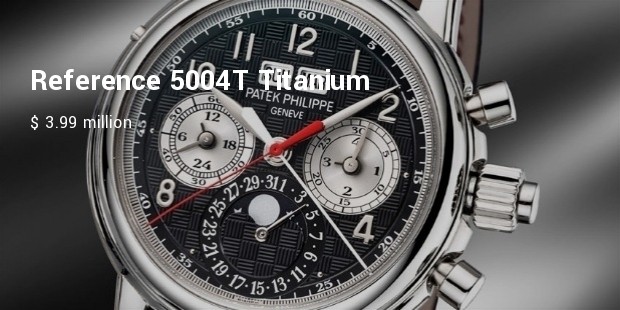 reference 5004t titanium for only watch auction