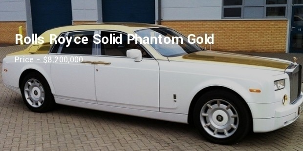 rolls royce solid phantom gold