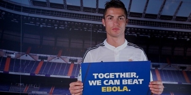 ronaldo against ebola