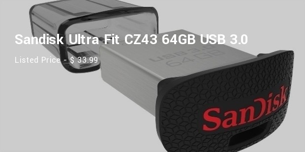sandisk ultra fit cz43 64gb usb 3