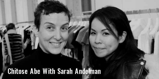 sarah andelman and creative director of sacai chitose abe