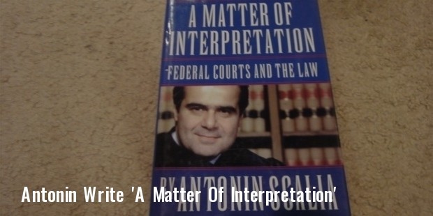 scalia antonin a matter of interpretation federal courts and the law 1997 book signed autograph 4  1 