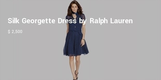 silk georgette dress by ralph lauren